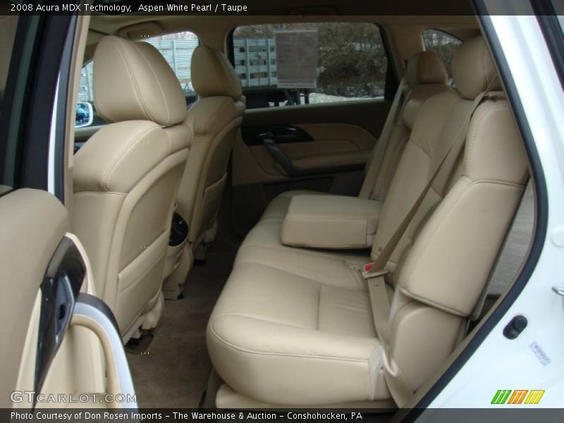 Aspen White Pearl / Taupe 2008 Acura MDX Technology