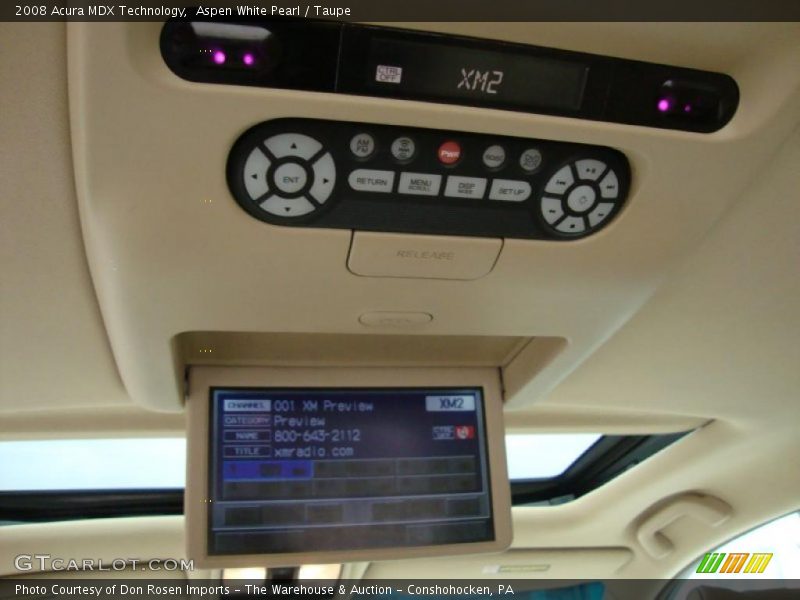 Aspen White Pearl / Taupe 2008 Acura MDX Technology