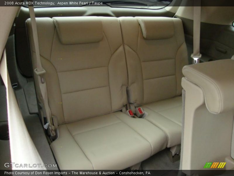 Aspen White Pearl / Taupe 2008 Acura MDX Technology