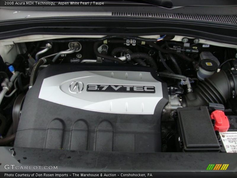 Aspen White Pearl / Taupe 2008 Acura MDX Technology