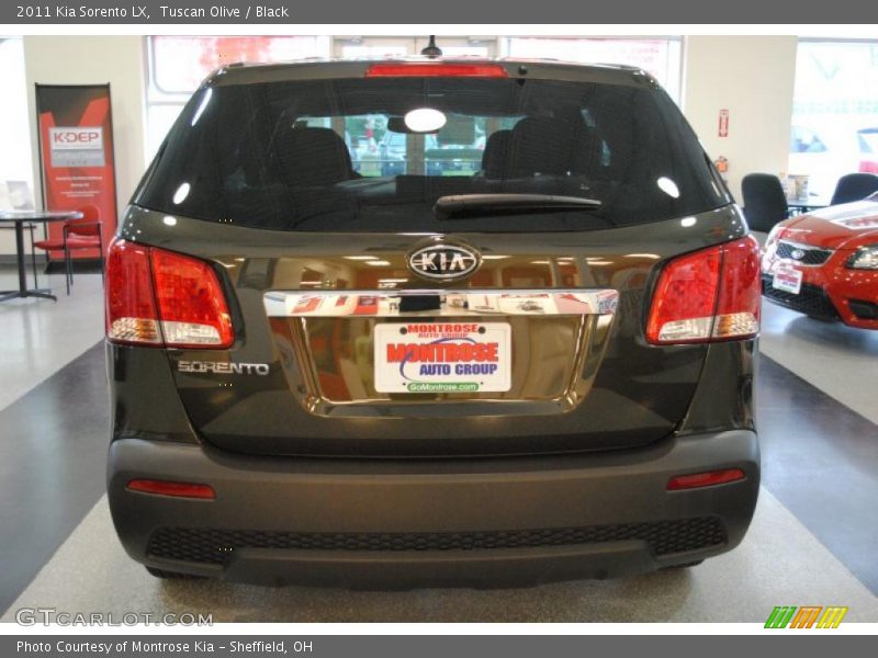 Tuscan Olive / Black 2011 Kia Sorento LX