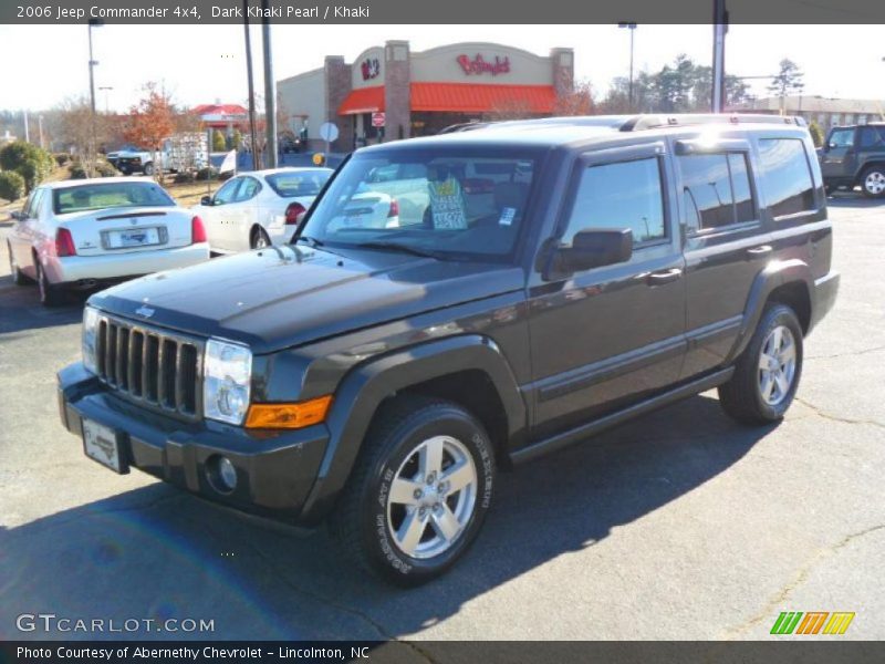 Dark Khaki Pearl / Khaki 2006 Jeep Commander 4x4