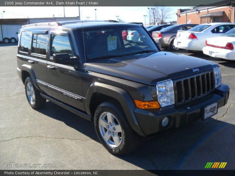 Dark Khaki Pearl / Khaki 2006 Jeep Commander 4x4