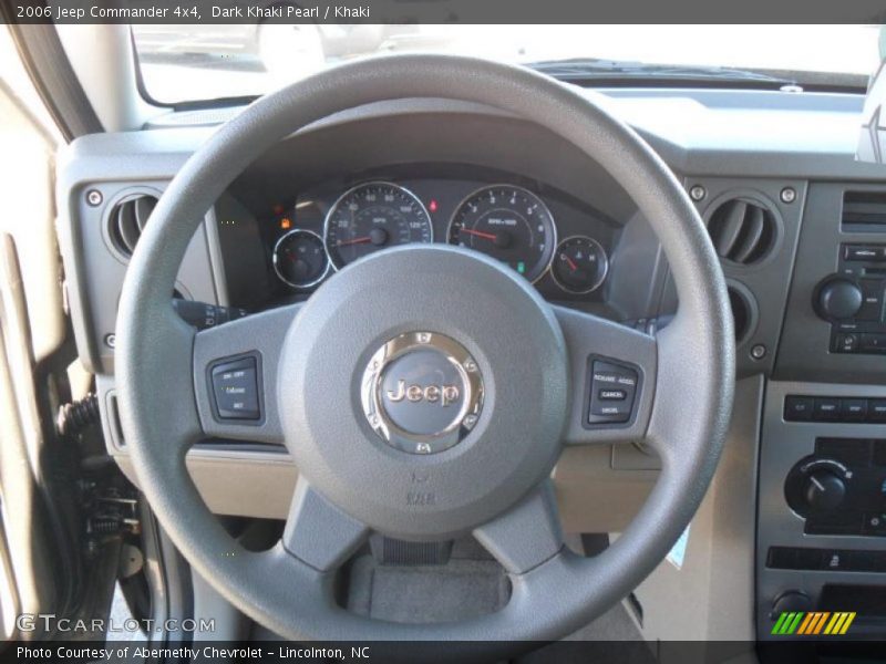 Dark Khaki Pearl / Khaki 2006 Jeep Commander 4x4