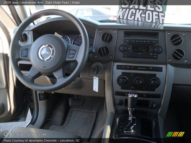 Dark Khaki Pearl / Khaki 2006 Jeep Commander 4x4
