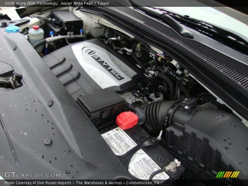 Aspen White Pearl / Taupe 2008 Acura MDX Technology