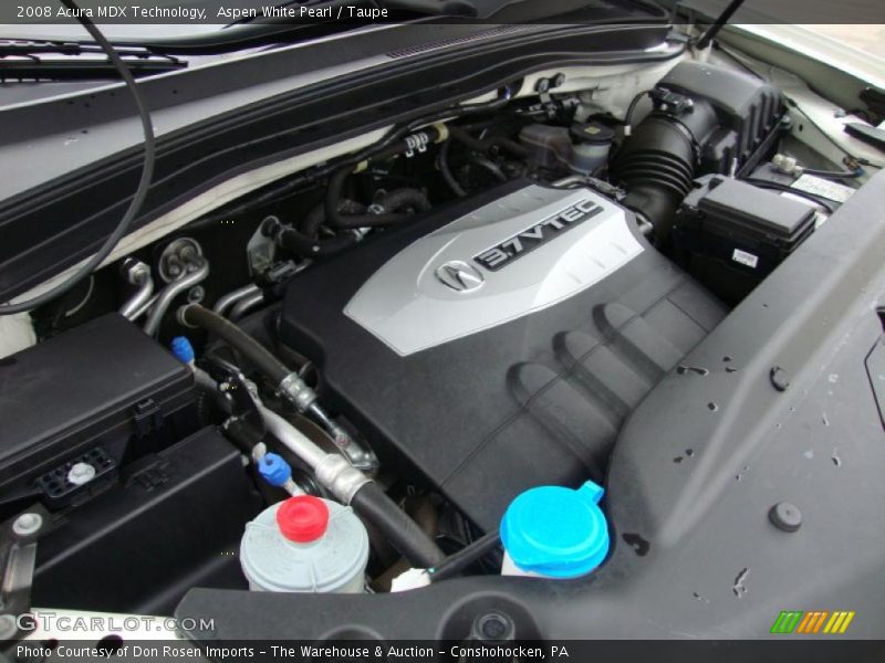 Aspen White Pearl / Taupe 2008 Acura MDX Technology