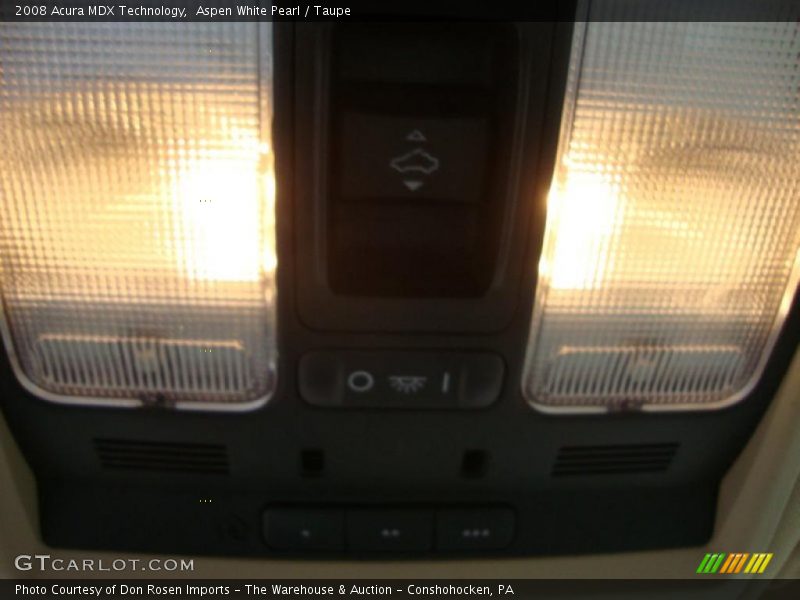 Aspen White Pearl / Taupe 2008 Acura MDX Technology