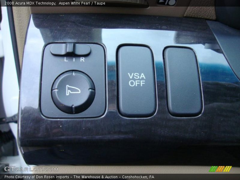 Aspen White Pearl / Taupe 2008 Acura MDX Technology
