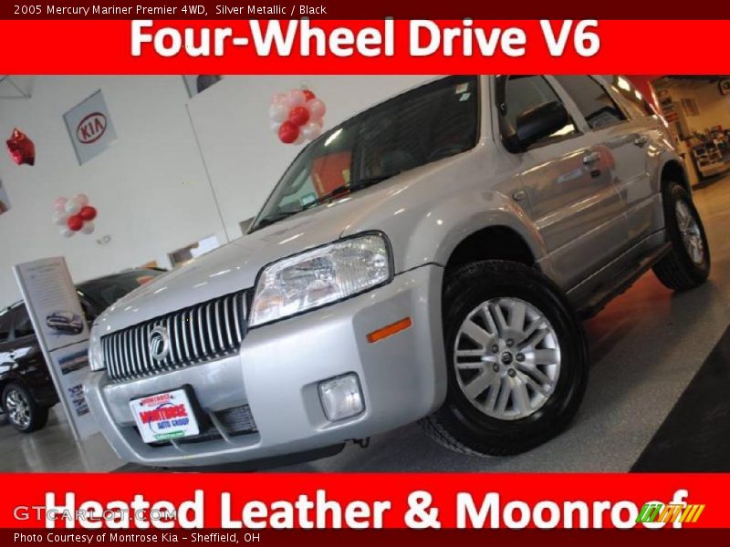 Silver Metallic / Black 2005 Mercury Mariner Premier 4WD