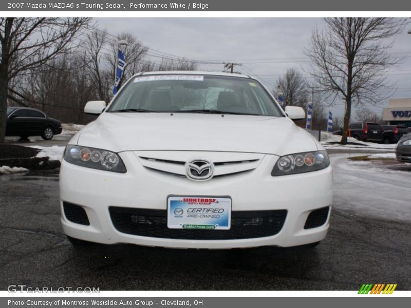 Performance White / Beige 2007 Mazda MAZDA6 s Touring Sedan