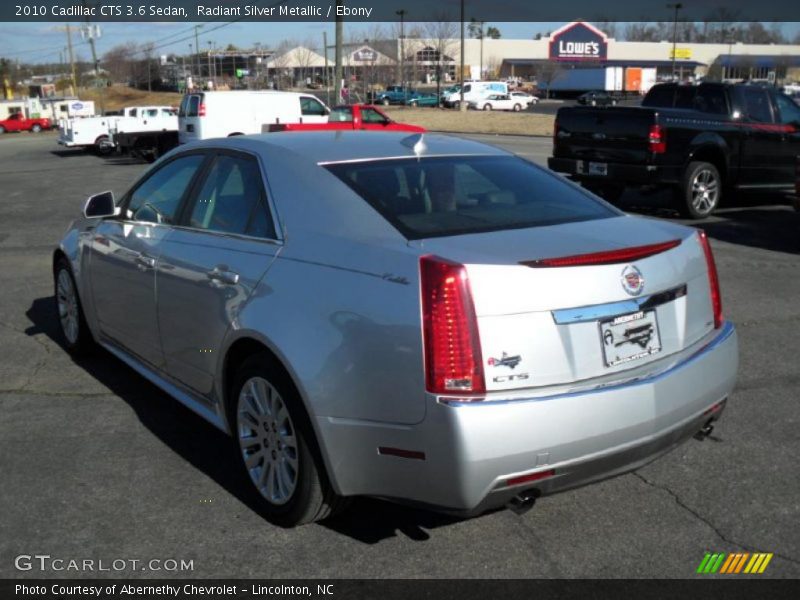 Radiant Silver Metallic / Ebony 2010 Cadillac CTS 3.6 Sedan