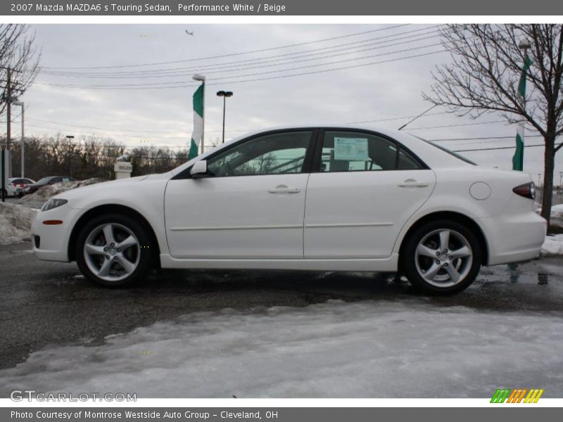 Performance White / Beige 2007 Mazda MAZDA6 s Touring Sedan