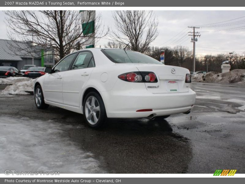 Performance White / Beige 2007 Mazda MAZDA6 s Touring Sedan