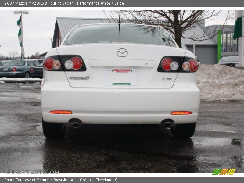 Performance White / Beige 2007 Mazda MAZDA6 s Touring Sedan