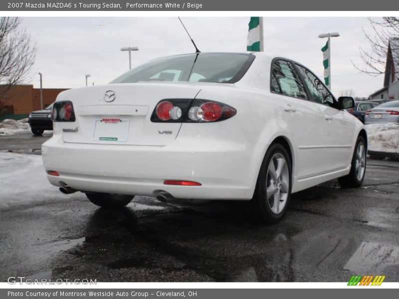 Performance White / Beige 2007 Mazda MAZDA6 s Touring Sedan