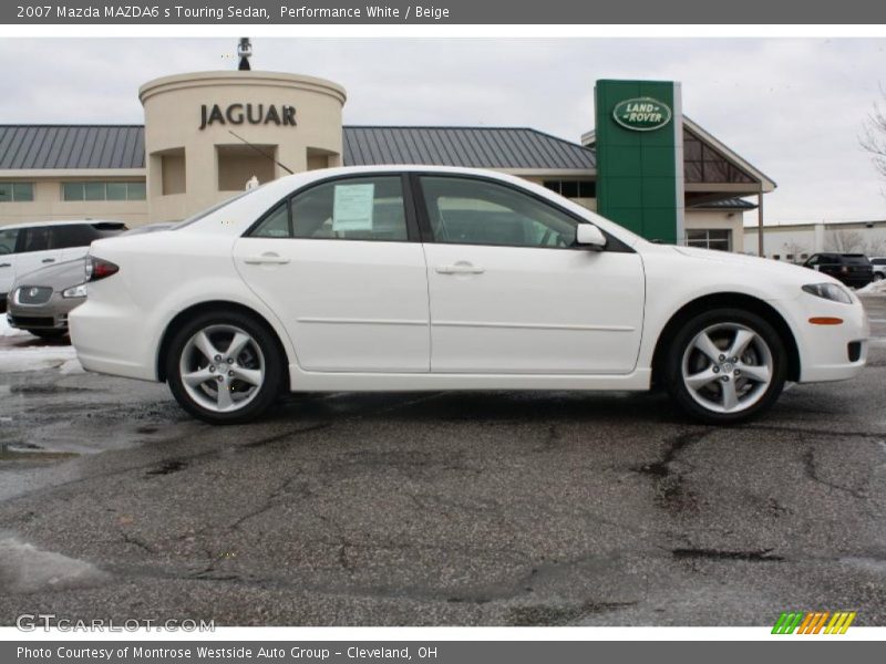 Performance White / Beige 2007 Mazda MAZDA6 s Touring Sedan