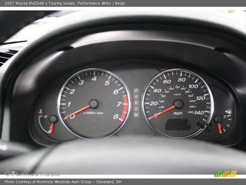 Performance White / Beige 2007 Mazda MAZDA6 s Touring Sedan