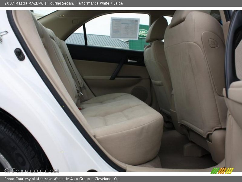 Performance White / Beige 2007 Mazda MAZDA6 s Touring Sedan