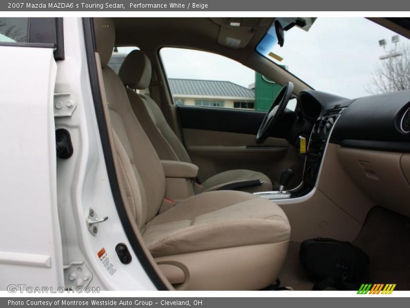 Performance White / Beige 2007 Mazda MAZDA6 s Touring Sedan