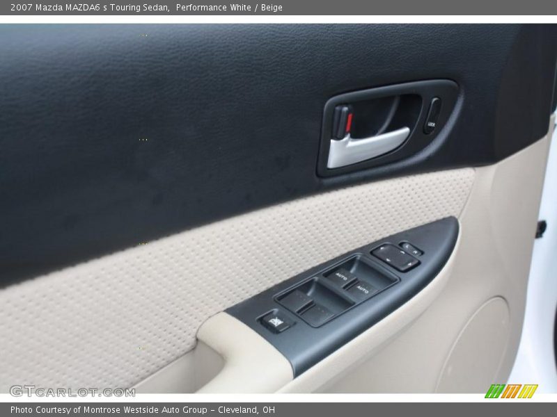 Performance White / Beige 2007 Mazda MAZDA6 s Touring Sedan