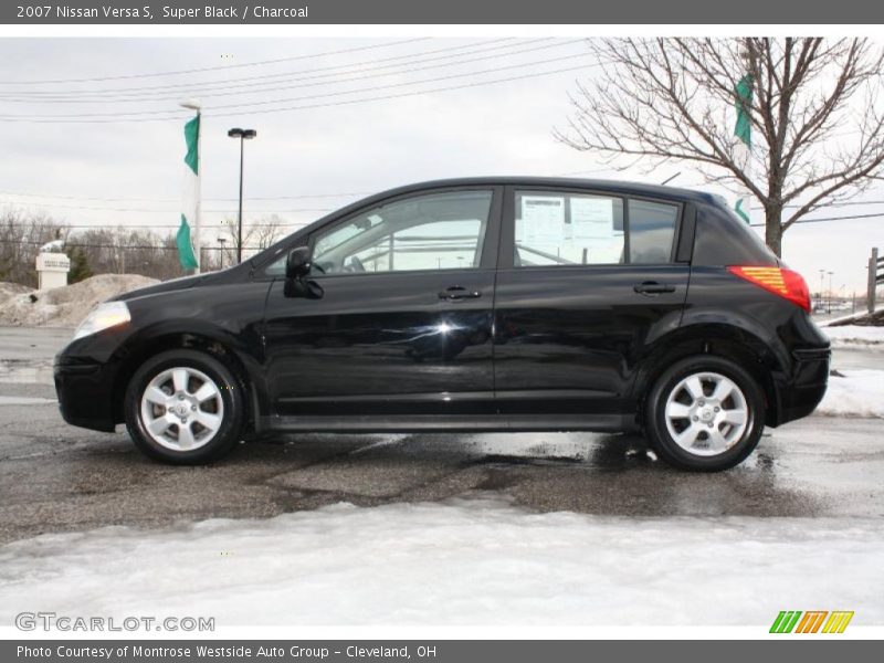 Super Black / Charcoal 2007 Nissan Versa S