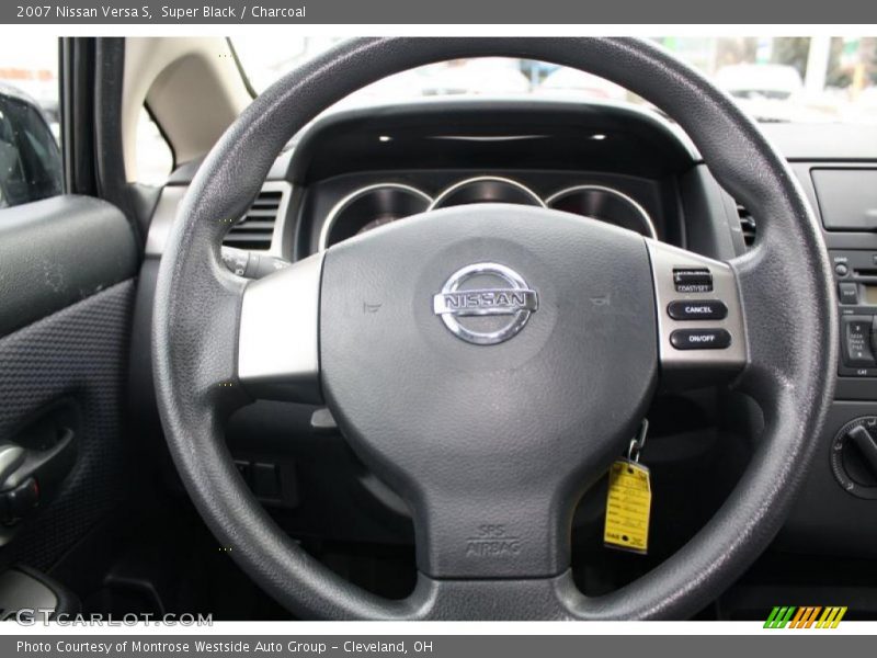 Super Black / Charcoal 2007 Nissan Versa S