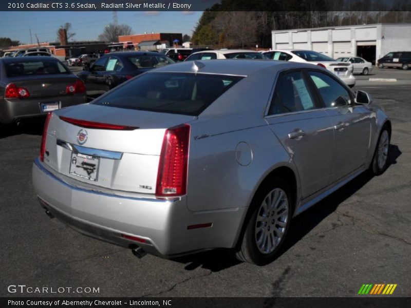 Radiant Silver Metallic / Ebony 2010 Cadillac CTS 3.6 Sedan