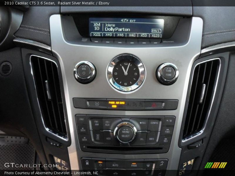 Radiant Silver Metallic / Ebony 2010 Cadillac CTS 3.6 Sedan