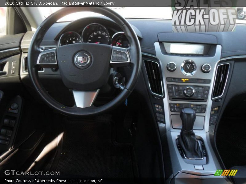 Radiant Silver Metallic / Ebony 2010 Cadillac CTS 3.6 Sedan