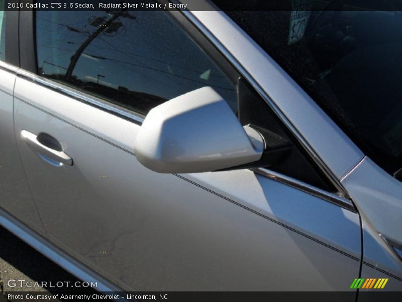 Radiant Silver Metallic / Ebony 2010 Cadillac CTS 3.6 Sedan