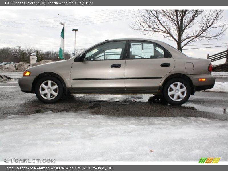 Sandalwood Metallic / Beige 1997 Mazda Protege LX