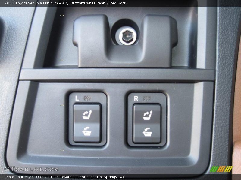 Blizzard White Pearl / Red Rock 2011 Toyota Sequoia Platinum 4WD