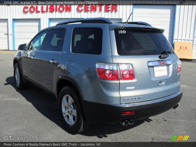Blue-Gold Crystal Metallic / Light Titanium 2008 GMC Acadia SLT