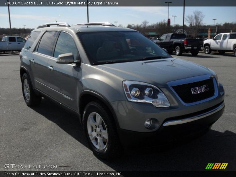 Blue-Gold Crystal Metallic / Light Titanium 2008 GMC Acadia SLT