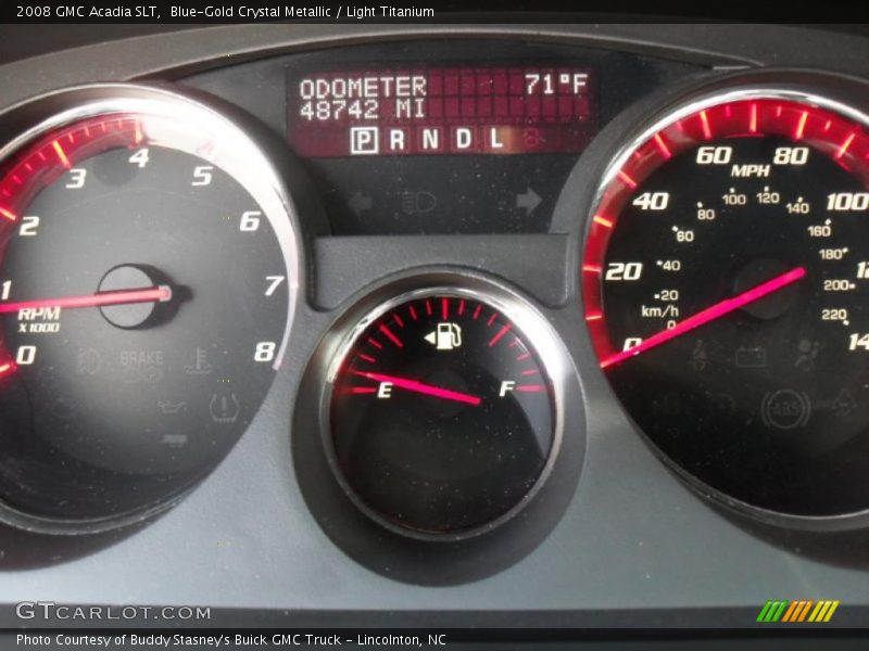 Blue-Gold Crystal Metallic / Light Titanium 2008 GMC Acadia SLT