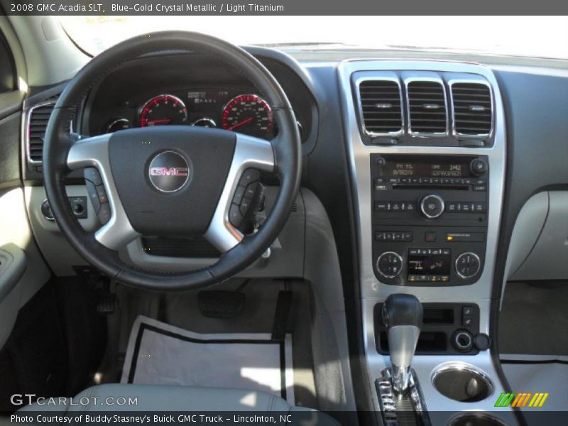 Blue-Gold Crystal Metallic / Light Titanium 2008 GMC Acadia SLT