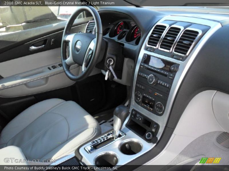 Blue-Gold Crystal Metallic / Light Titanium 2008 GMC Acadia SLT