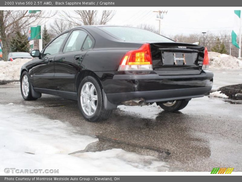 Black Sapphire Metallic / Graphite 2003 Volvo S60 2.5T AWD