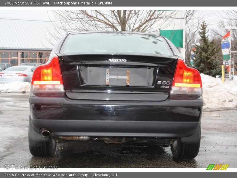 Black Sapphire Metallic / Graphite 2003 Volvo S60 2.5T AWD