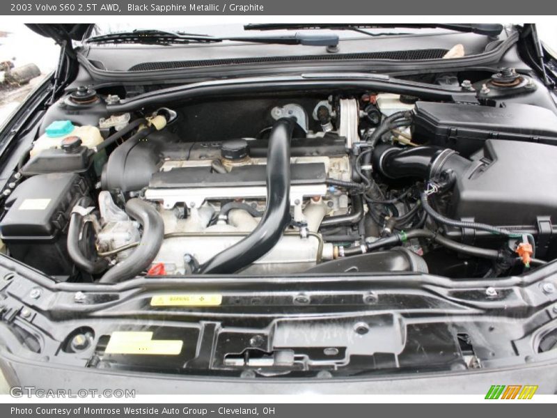  2003 S60 2.5T AWD Engine - 2.5 Liter Turbocharged DOHC 20-Valve 5 Cylinder