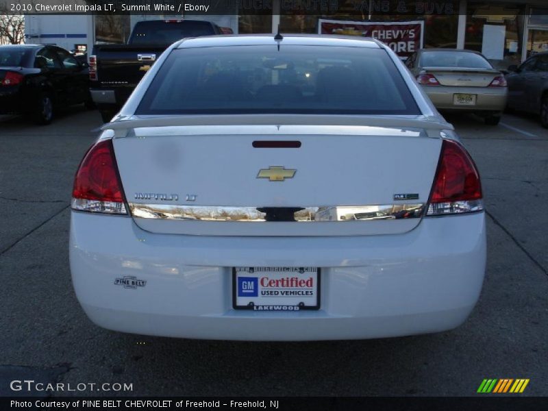 Summit White / Ebony 2010 Chevrolet Impala LT
