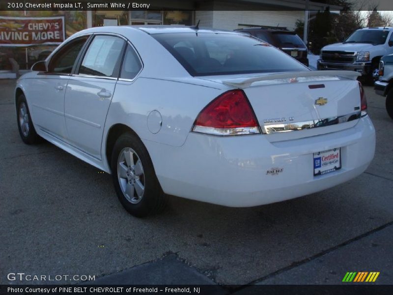 Summit White / Ebony 2010 Chevrolet Impala LT