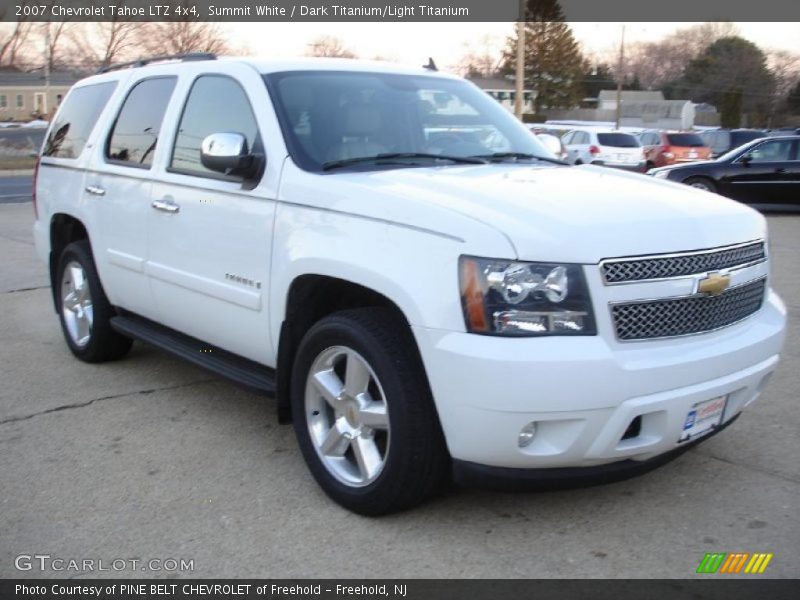 Summit White / Dark Titanium/Light Titanium 2007 Chevrolet Tahoe LTZ 4x4