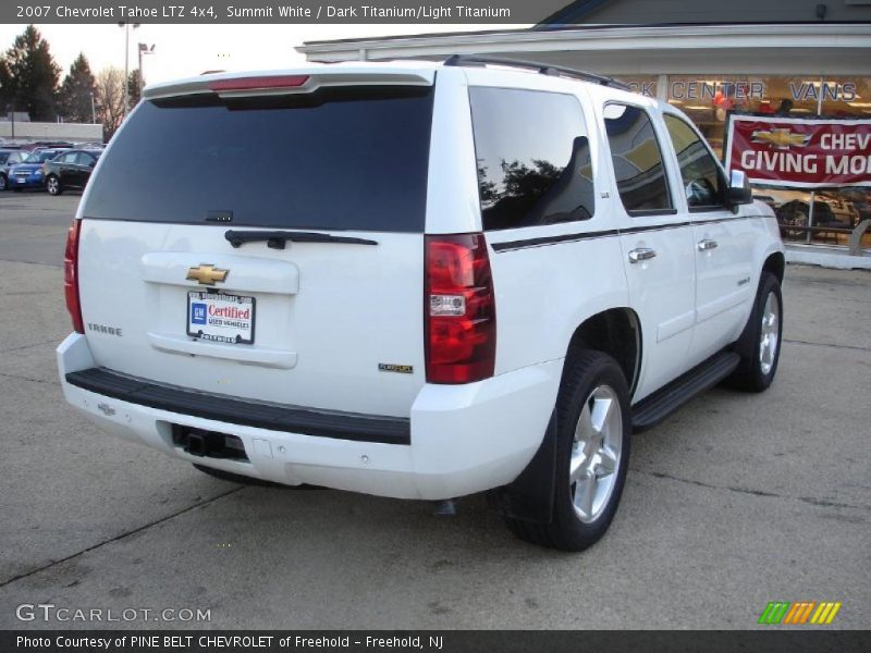 Summit White / Dark Titanium/Light Titanium 2007 Chevrolet Tahoe LTZ 4x4