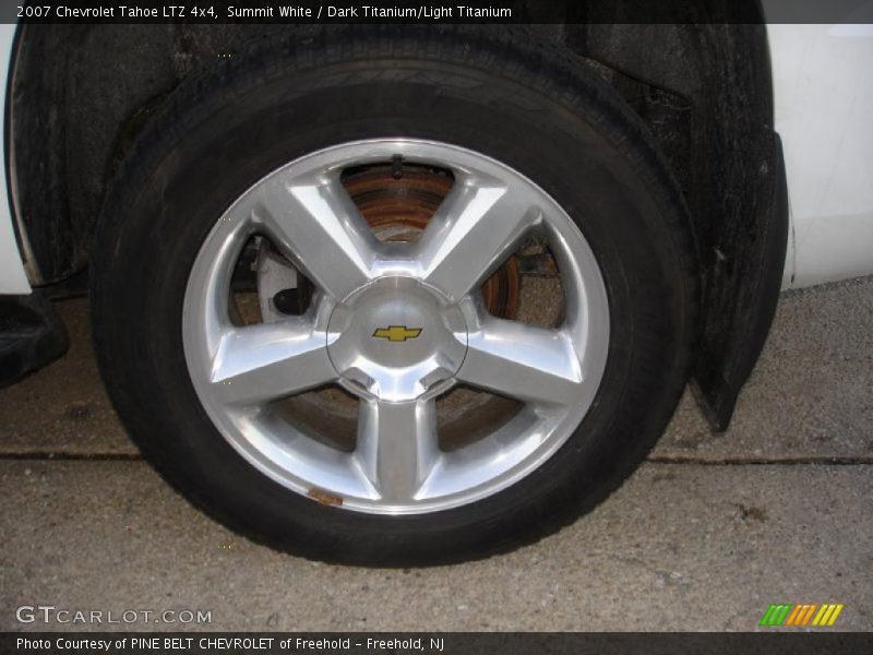 Summit White / Dark Titanium/Light Titanium 2007 Chevrolet Tahoe LTZ 4x4