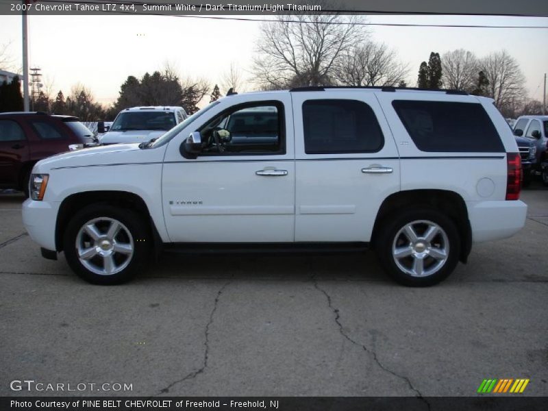 Summit White / Dark Titanium/Light Titanium 2007 Chevrolet Tahoe LTZ 4x4