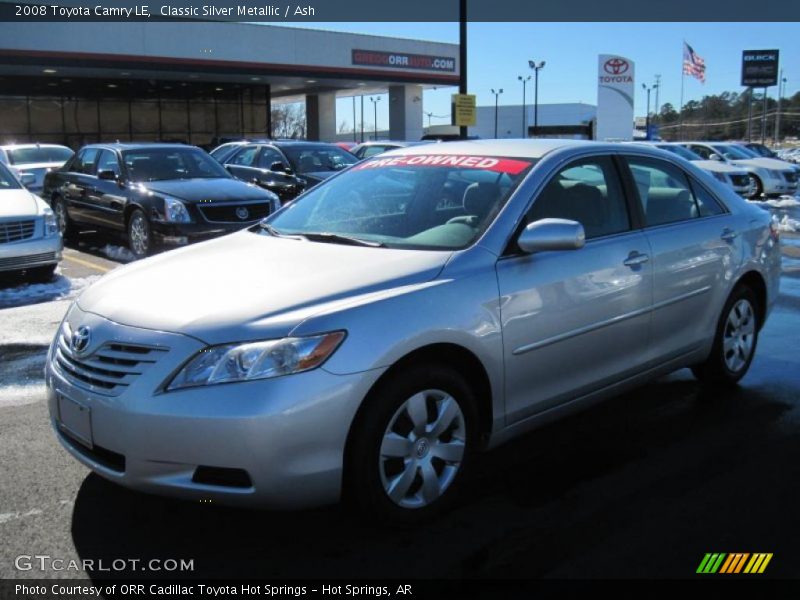 Classic Silver Metallic / Ash 2008 Toyota Camry LE