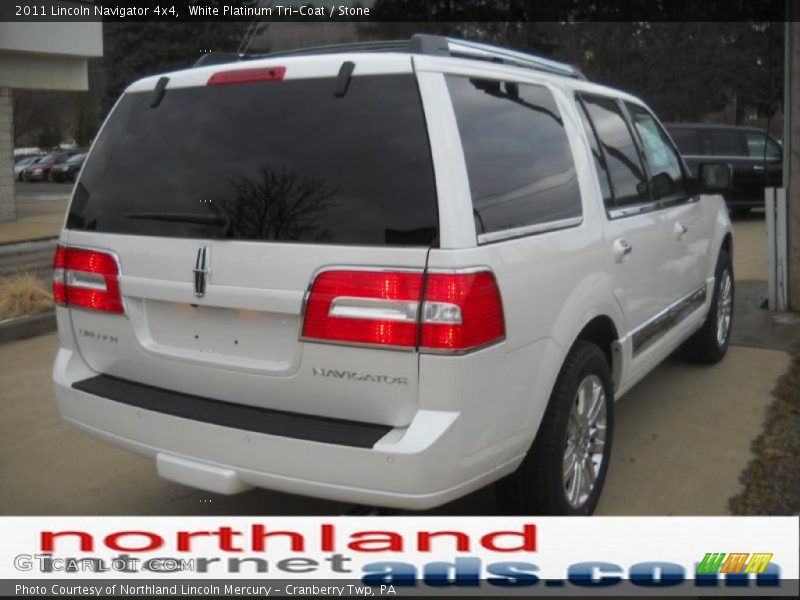 White Platinum Tri-Coat / Stone 2011 Lincoln Navigator 4x4