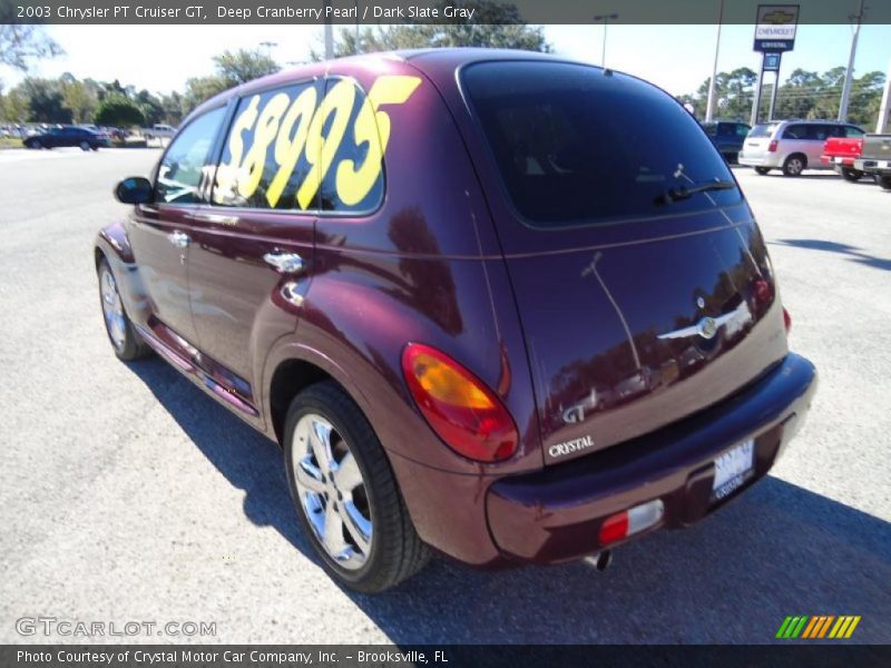 Deep Cranberry Pearl / Dark Slate Gray 2003 Chrysler PT Cruiser GT
